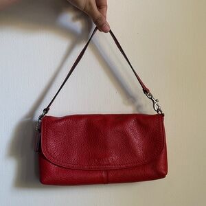 Vintage Red COACH Leather Bag